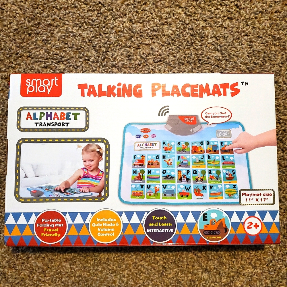 NEW in box, talking placemat 2yr+